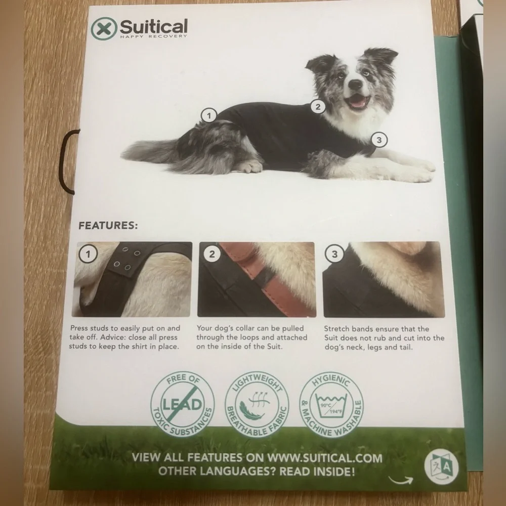 Suitical Dog Care Surgery Recovery Suit Cone Alternative
